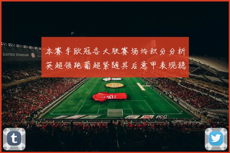 本赛季欧冠各大联赛场均积分分析英超领跑葡超紧随其后意甲表现稳健